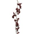Floristik24 Garland of berries, Christmas branch, berry, red winter berry L180cm