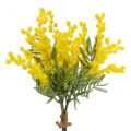 Floristik24 Artificial plant, silver acacia, deco mimosa yellow, 39cm 3pcs