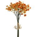 Floristik24 Gypsophila artificial flowers Gypsophila Orange L30cm 6pcs in bunch