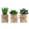 Floristik24 Artificial plants decorative succulents artificial 9.5-12.5cm 3pcs