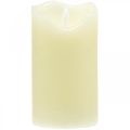 Floristik24 LED Candle Real Wax Cream For Battery With Timer H13cm