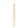 Floristik24 LED taper candle in white with warm white light, 24cm, with timer, 2 pieces