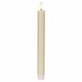 LED taper candle in white with warm white light, 24cm, with timer, 2 pieces | Floristik24.ie