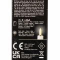 LED taper candle in white with