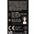 LED taper candle, red with