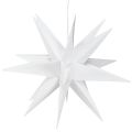 Floristik24 LED Star 3D White Timer Battery Outdoor Ø30cm H74cm