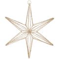Floristik24 Decorative LED star made of wire for hanging, for indoor use, 32cm