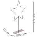 LED star with battery compartment on stand for windowsill and table 46cm | Floristik24.ie