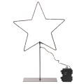LED star with battery compartment on stand for windowsill and table 46cm | Floristik24.ie