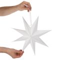 LED hanging star with timer, warm white, outdoor, 38cm | Floristik24.ie