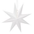 LED hanging star with timer, warm white, outdoor, 38cm | Floristik24.ie