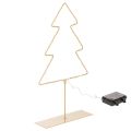 Floristik24 Christmas tree silhouette with 60 warm white LEDs for indoor table decoration, 37cm