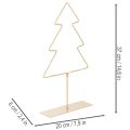 Christmas tree silhouette with 60 warm white LEDs for indoor table decoration, 37cm | Floristik24.ie
