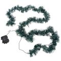 Floristik24 Tinsel Christmas garland with 60 LEDs and timer, outdoor, 3m
