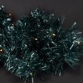 Tinsel Christmas garland with 60 LEDs and timer, outdoor, 3m | Floristik24.ie