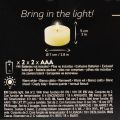 LED tea light, warm white,