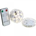 Floristik24 Underwater LED lights with remote control warm white 2pcs