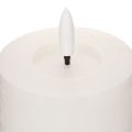 LED pillar candle, flickering, with timer, Ø7cm, 12cm | Floristik24.ie