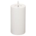 LED pillar candle, flickering, with timer, Ø7cm, 16cm | Floristik24.ie