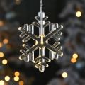 Floristik24 LED window decoration Christmas snowflakes warm white For battery 105cm