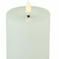 Floristik24 LED candle real wax with timer white Ø7cm H11cm