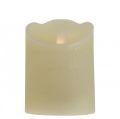 Floristik24 LED candle wax pillar candle warm white Ø7.5cm H10cm