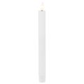 Floristik24 LED candles with timer stick candles real wax white 25cm 2pcs