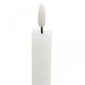 Floristik24 LED candle wax table candle warm white for battery Ø2cm 24cm 2pcs