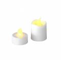 Floristik24 LED tealight candles warm white flame effect set of 16 assorted 32 batteries