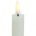 Floristik24 LED candle wax candles cream for battery Ø2cm 24cm 2pcs