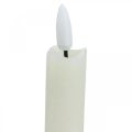 Floristik24 LED candle wax candles cream for battery Ø2cm 24cm 2pcs