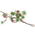 Artificial larch garland with