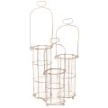 Floristik24 Lantern garden, metal lantern Ø8.5cm H23/18.5/14.5cm set of 3
