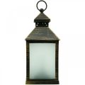 Floristik24 LED Lantern with Timer Deco Lantern Vintage Gold H23cm
