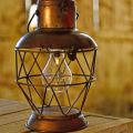 Floristik24 Solar lantern, LED hanging lamp industrial look Ø16cm H32cm