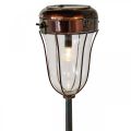 Floristik24 Solar lantern to plug in, LED rod light Ø13.5cm L58cm H21cm