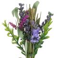 Floristik24 Artificial lavender bunch with herbs 23cm