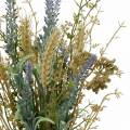 Artificial lavender bunch, silk flowers, field bouquet of lavender with ears of wheat and meadowsweet