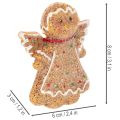 Artificial gingerbread man decorative figure, 8cm, 3 pieces | Floristik24.ie