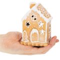 Gingerbread house tealight holder for standing and decorating, 13cm | Floristik24.ie