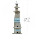 Floristik24 Lighthouse to put, maritime wooden decoration nature, blue-white shabby chic H54cm