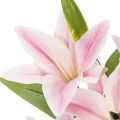 Artificial lily flower, stem flower, decoration, 68cm, 3 pieces | Floristik24.ie