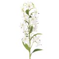 Floristik24 Artificial white lily with long flowering branch, decorative, 80cm