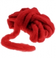 Floristik24 Wool fuse 10m dark red