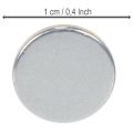 Round magnetic disc for candle holders and metal trays, 1cm, 20 pieces | Floristik24.ie