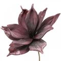 Floristik24 Artificial flower magnolia purple foam flower Ø10cm 6pcs