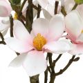 Floristik24 Artificial magnolia branches Pink artificial flowers H40cm 4pcs in bunch