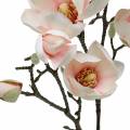 Floristik24 Magnolia Branch Pink Artificial Magnolia Silk Flowers