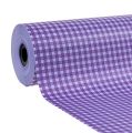 Floristik24 Cuff paper plaid purple 25cm 100m