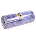 Floristik24 Cuff paper plaid purple 25cm 100m